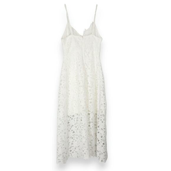 ASTR The Label Lace Fit & Flare Midi Dress White XS EUC Bridal Shower Old Money - Picture 2 of 9